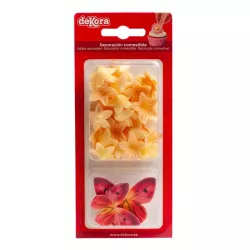Edible paper butterflies and flowers - Eating Bleeding
