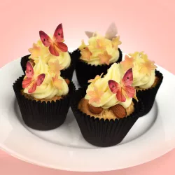 Esspapier Schmetterlinge und Blüten