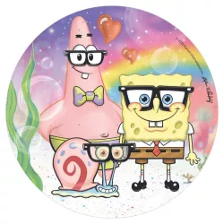 Disco di carta commestibile "Sponge Bob
