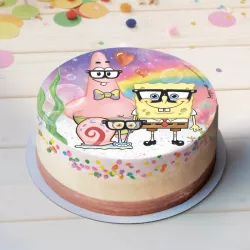 Disco di carta commestibile "Sponge Bob