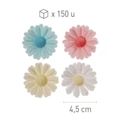 150 daisies made from edible paper