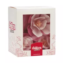 Magnolias en papier comestible, rose