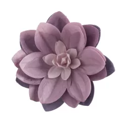 Grand nénuphar en papier alimentaire, violet