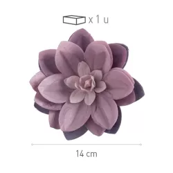 Large water lily made of edible paper, purple