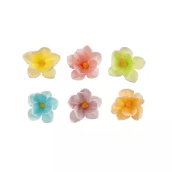 Small colored flowers made from edible paper Ø 3.5 cm