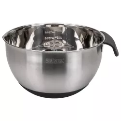 Bol mélangeur 20 cm en inox avec poignée et fond en silicone – pour crèmes, glaçages et bain-marie | Cakelicious