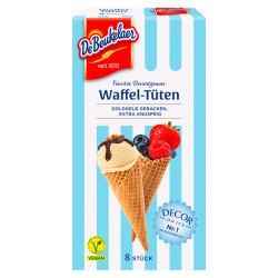 Cornets gaufrés DeBeukelaer, 8 pièces