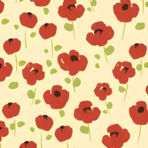 Pretty Poppies chocolate tattoo