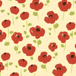 Tattoo aus Schokolade Pretty Poppies