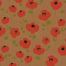 Tatuaggio al cioccolato Pretty Poppies