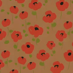 Tatouage en chocolat Pretty Poppies