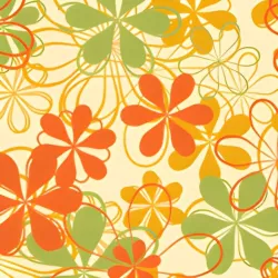 Fiori di primavera con tatuaggio al cioccolato