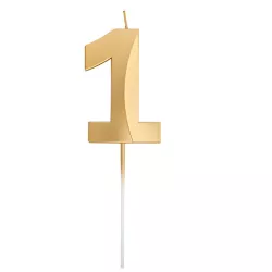 Grande candela dorata - Numero: 1
