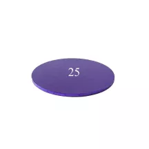 Piatto per torta viola - rotondo 25 cm