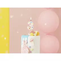 Bougie Confetti Numéro 3