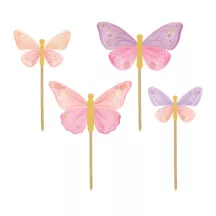 12 cake topper a farfalla
