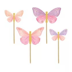 12 cake topper a farfalla