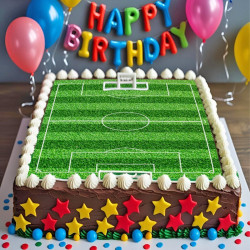 Football field in sugar