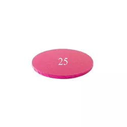 Fuchsia Cake board - round 25 cm