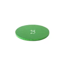 Dark green Cake board - round 25 cm