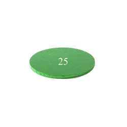 Dark green Cake board - round 25 cm