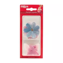 Papillons et marguerites en papier alimentaire
