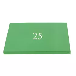 Square cake stand, dark green, 25 x 25 cm