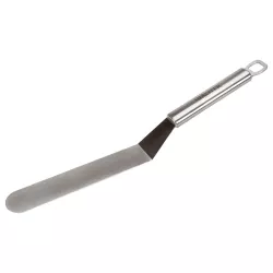 Spatola angolata in acciaio inox 32,5 cm – strumento di precisione per rivestimenti di torte, ripieni e lavori con il cioccolato