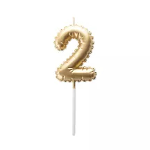 Candela palloncino d'oro numero 2