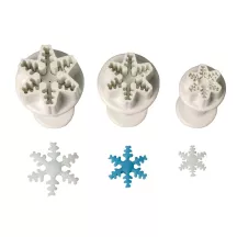 Emporte-pièce flocon de neige mini, set de 3 pièces