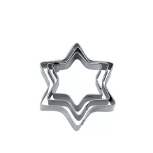 Set d'emporte-pièces étoile, 3 pièces
