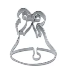 Bell cookie cutter with embossing