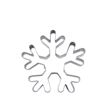 Large stainless steel snowflake cutter