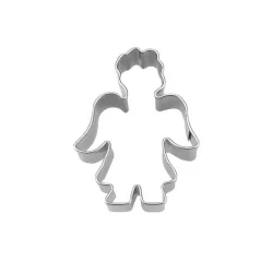 Angel cookie cutter small made of stainless steel