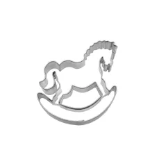 Schaukelpferd-Ausstecher, 6 cm, Edelstahl