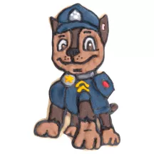 Städter Emporte-pièce à gaufrage Paw Patrol Chase 8 cm – gaufrage détaillé pour biscuits et décorations de gâteau | Cakelicious