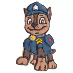 Städter Tagliabiscotti con Goffratura Paw Patrol Chase 8 cm – Goffratura dettagliata per biscotti e Decorazione per torta | Cake