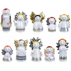 Figurines royales en porcelaine Ange, set de 10 pièces
