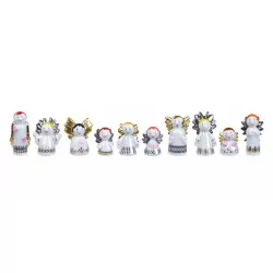 Porcelain angel king figurines, set of 10 pieces
