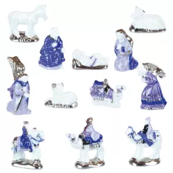Porcelain king figurines crib figurines, set of 12 pieces