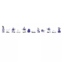 Königsfiguren aus Porzellan Krippenfiguren, Set zu 12 Stück
