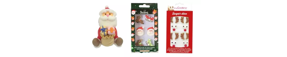 Decorazioni di zucchero natalizie