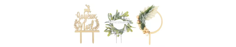 Cake toppers Noël & Nouvel An
