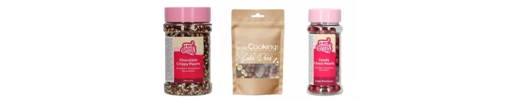 Perla di zucchero e cioccolato per dessert