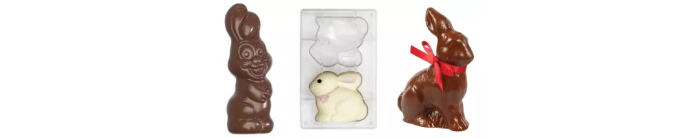 Easter bunny chocolate moulds