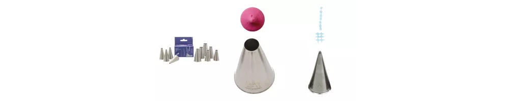 Round piping tips
