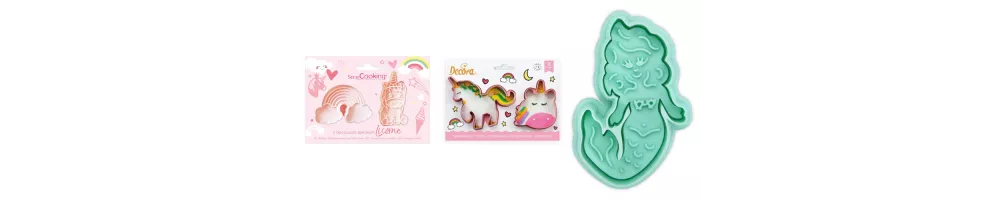Unicorn & mythical creature cookie cutters
