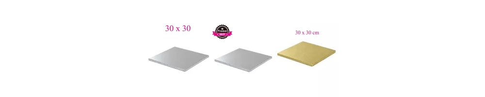 Square cake boards