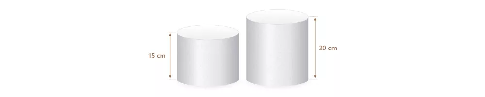 Tortendummys 15 & 20 cm hoch