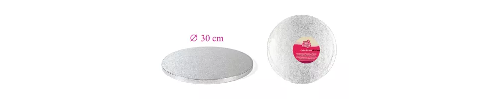 Silberne Tortenplatten